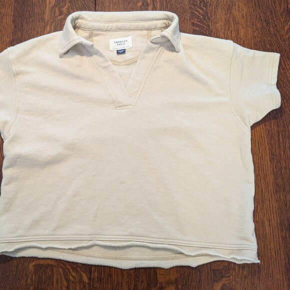 American Eagle Short Sleeve Top – XS Cream - Picture 4 of 6